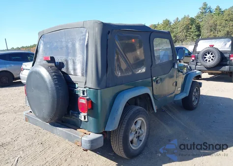 1999 Jeep Wrangler Se из США, поврежденный, VIN 1J4FY29P7XP457592